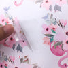 Funlife®|Watercolor Flamingo & Flowers Play Room Wall Sticker