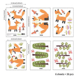 Funlife®|Fox Nursery Wall Decal