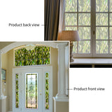 Funlife® Privacy Window Film, Static Cling Glass Film Decorative for Home UV Blocking, Summer Leaves