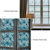 Funlife® Privacy Window Film, Static Cling Glass Film Decorative for Home UV Blocking, Blue Cobblestones