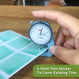 Funlife®|Macaron Green Mosaic Wall Tile Sticker