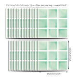 Funlife®|Macaron Green Mosaic Wall Tile Sticker