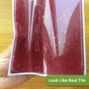 Funlife®|Ruby Red Mosaic Wall Tile Sticker