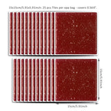 Funlife®|Ruby Red Mosaic Wall Tile Sticker