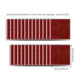 Funlife®|Ruby Red Mosaic Wall Tile Sticker
