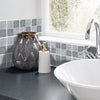 Funlife®|Grey Marble Mosaic Wall Tile Sticker