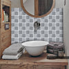 Funlife®|Grey Marble Mosaic Wall Tile Sticker