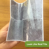 Funlife®|Grey Marble Mosaic Wall Tile Sticker