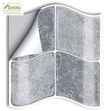 Grey Marble Mosaic Wall Tile Sticker