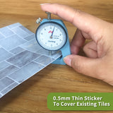 Funlife®|Grey Stone Wall Tile Sticker