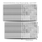 Funlife®|Grey Stone Wall Tile Sticker