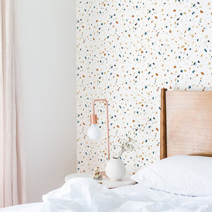 Nordic Fall Terrazzo Seamless Wallpaper | Funlife®