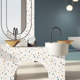 Nordic Fall Terrazzo Seamless Wallpaper | Funlife®