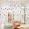 Modern Pink Terrazzo Seamless Wallpaper | Funlife®