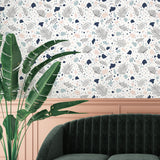 Leaf and Blue Sea Terrazzo Backsplash | Funlife®