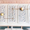 Leaf and Blue Sea Terrazzo Backsplash | Funlife®