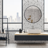 Grey Terrazzo Seamless Wallpaper | Funlife®