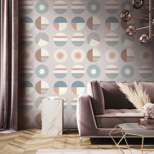 Modern Art Bauhaus Terrazzo Seamless Wallpaper, MEET IN ART GALLREY[TM]  | Funlife®