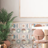 Modern Art Bauhaus Terrazzo Seamless Wallpaper, MEET IN ART GALLREY[TM]  | Funlife®