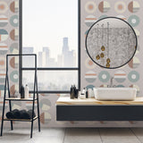 Modern Art Bauhaus Terrazzo Seamless Wallpaper, MEET IN ART GALLREY[TM]  | Funlife®