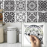Black & White Tile Wall  Sticker