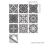 funlife Peel and Stick Thick Flat Glossy Kitchen Tile Backsplash, Self-Adhesive Wall Tile Stickers for Home Decor