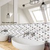 funlife Peel and Stick Thick Flat Glossy Kitchen Tile Backsplash, Self-Adhesive Wall Tile Stickers for Home Decor
