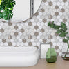 funlife Peel and Stick Thick Flat Glossy Kitchen Tile Backsplash, Self-Adhesive Wall Tile Stickers for Home Decor