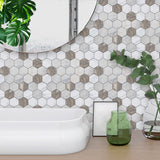 funlife Peel and Stick Thick Flat Glossy Kitchen Tile Backsplash, Self-Adhesive Wall Tile Stickers for Home Decor