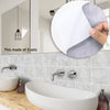 White Grunge Tile Wall Sticker