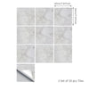 funlife Peel and Stick Thick Flat Glossy Kitchen Tile Backsplash, Self-Adhesive Wall Tile Stickers for Home Decor