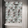 Funlife®|Concrete Slanting Lattice Tile Wall Sticker
