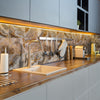 Jupiter, Gold Marble Backsplash Tile Sticker