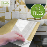 funlife Peel and Stick Thick Flat Glossy Kitchen Tile Backsplash, Self-Adhesive Wall Tile Stickers for Home Decor, Pop Style