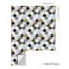 funlife Peel and Stick Thick Flat Glossy Kitchen Tile Backsplash, Self-Adhesive Wall Tile Stickers for Home Decor, Black White Vine Mosaic