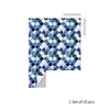 funlife Peel and Stick Thick Flat Glossy Kitchen Tile Backsplash, Self-Adhesive Wall Tile Stickers for Home Decor, Ocean Blue Vine Mosaic