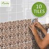 funlife Peel and Stick Thick Flat Glossy Kitchen Tile Backsplash, Self-Adhesive Wall Tile Stickers for Home Decor, Fish Scale Mosaic