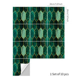 funlife Peel and Stick Thick Flat Glossy Kitchen Tile Backsplash, Self-Adhesive Wall Tile Stickers for Home Decor