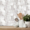 Funlife®|White Wood Grain Wall Tiles Sticker