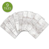 Funlife®|White Wood Grain Wall Tiles Sticker