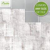 Funlife®|White Wood Grain Wall Tiles Sticker