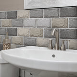 Funlife®|Stone Texture  Wall Tile Sticker