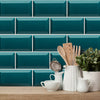 Funlife®|Turquoise Terrazzo  Wall Tile Sticker