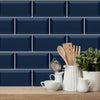 Funlife®|Navy Blue Wall Tile Sticker