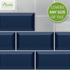Funlife®|Navy Blue Wall Tile Sticker
