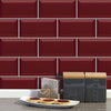 Funlife®|Ruby Red Wall Tile Sticker