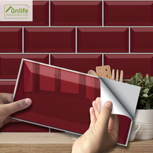 Ruby Red Wall Tile Sticker