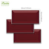 Funlife®|Ruby Red Wall Tile Sticker