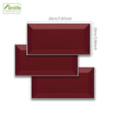 Funlife®|Ruby Red Wall Tile Sticker