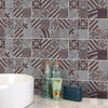 Funlife®|Graphic Rusty Pattern Wall Tile Sticker